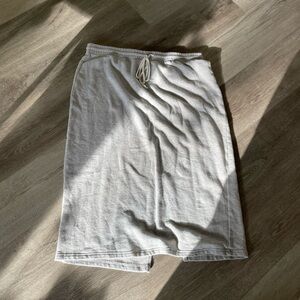 Aerie grey terry cotton midi skirt XL